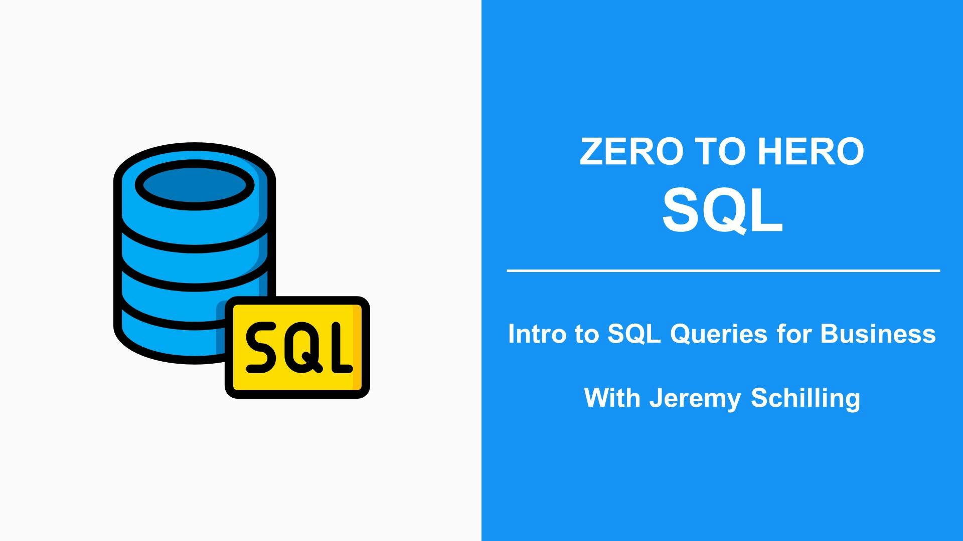 SQL - Intro to Queries